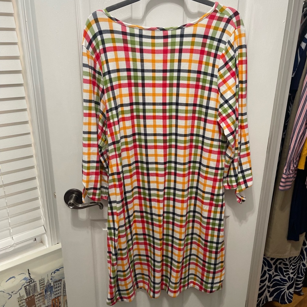 Crown & Ivy Multicolor Plaid dress XXL - Picture 8 of 16